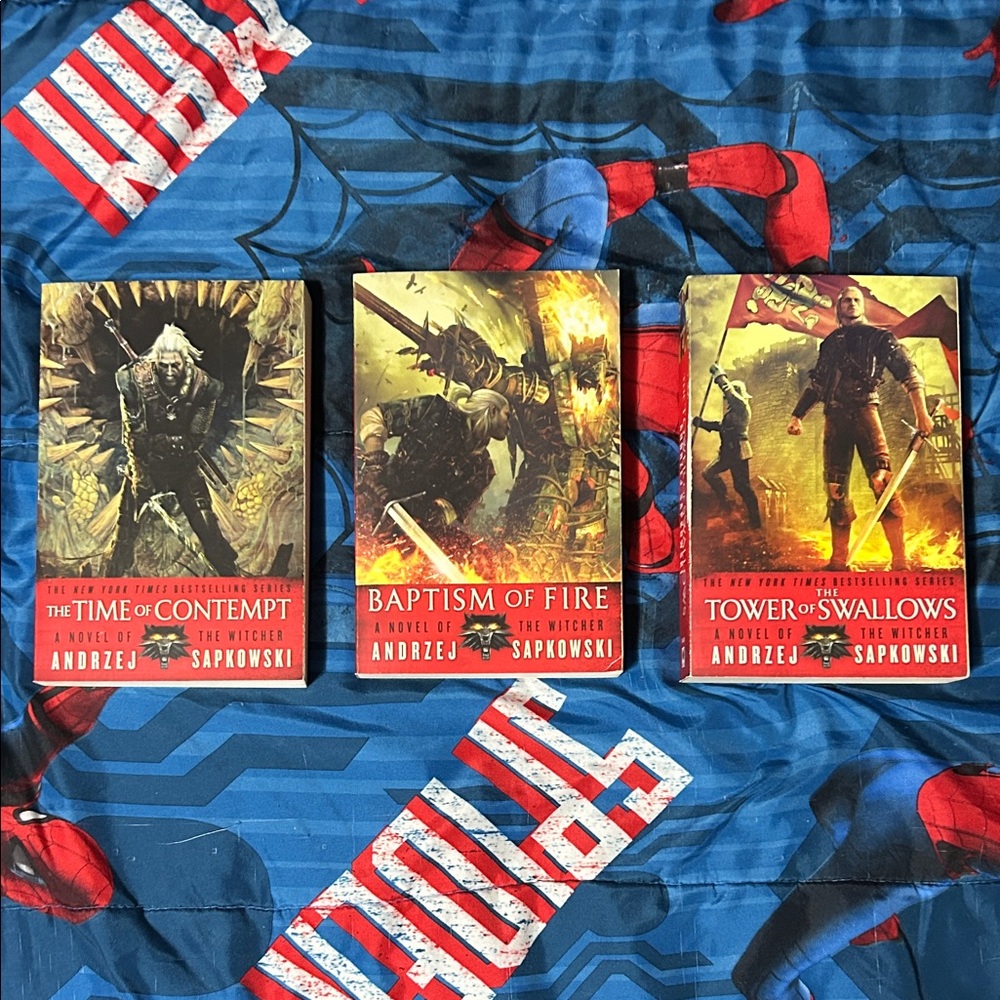 The Witcher: Time of Contempt, Baptism of Fire & The Tower of Swallows Book Set